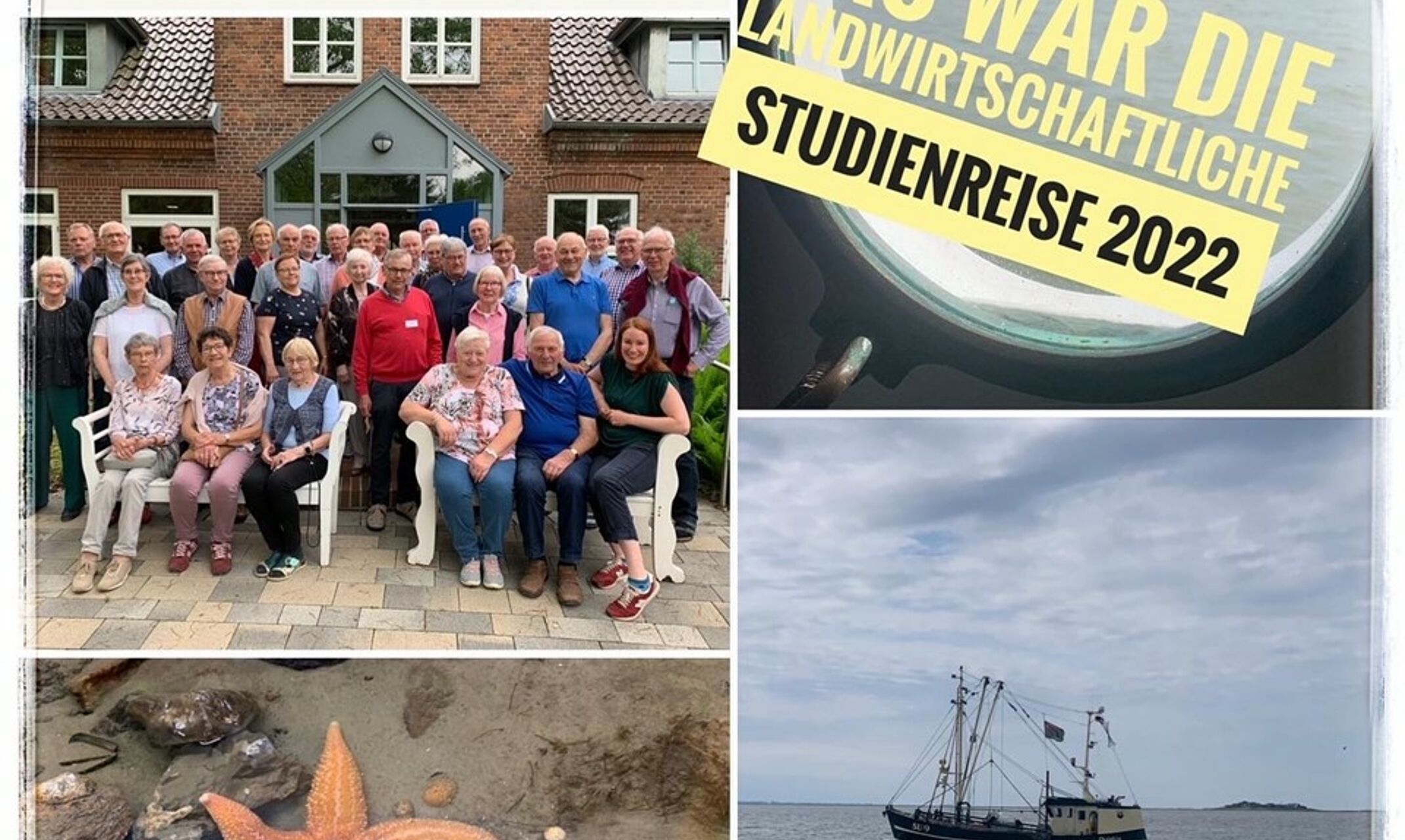 Collage zur Studienreise nach Nordfriesland.