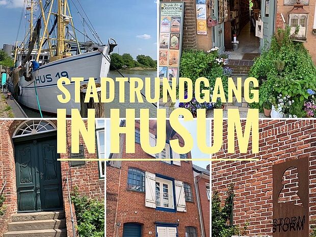 Grafik zum Stadtrundgang Husum.